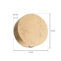 Guldskinnende LED væglampe Sunny