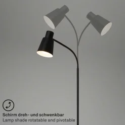 Gulvlampe 1474015 af metal i sort