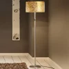 Gulvlampe Alea Loop med bladguld