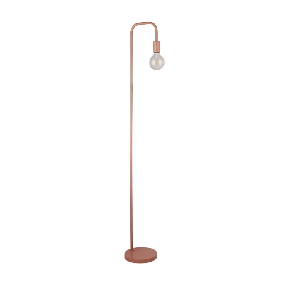Gulvlampe Amiel, pink, metal, 155 cm, E27