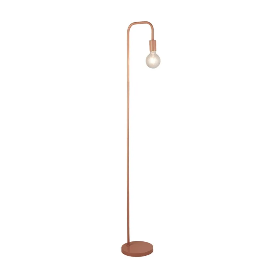 Gulvlampe Amiel, pink, metal, 155 cm, E27