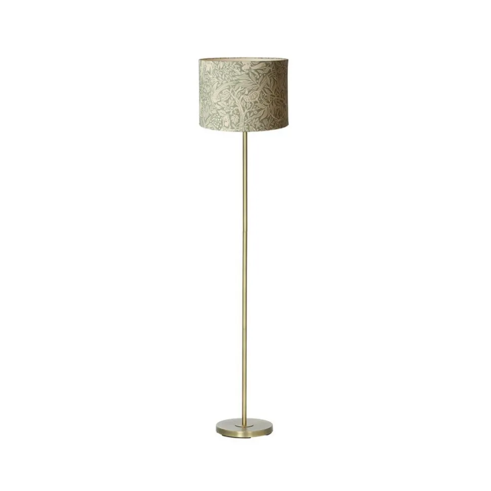 Gulvlampe Amy, Eldertree grøn/guld, højde 150 cm, E27