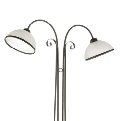 Gulvlampe Antica i landlig stil, 2 lyskilder