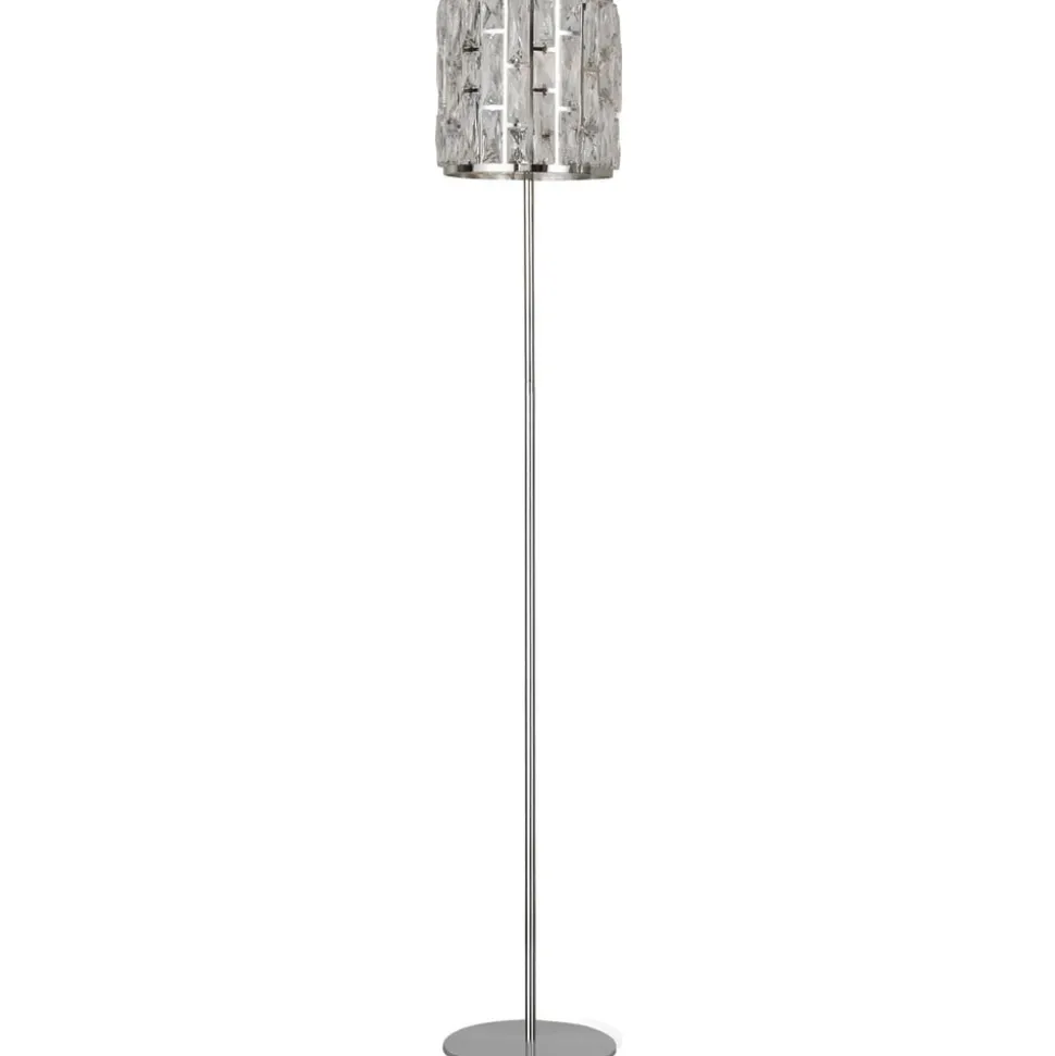 Gulvlampe Bijou med krystaller