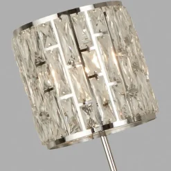 Gulvlampe Bijou med krystaller