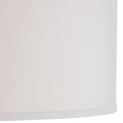 Gulvlampe Corralee i sort og hvid