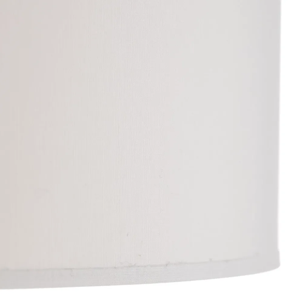 Gulvlampe Corralee i sort og hvid