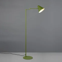 Gulvlampe Cosima, grøn, højde 126 cm, metal