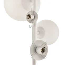 Gulvlampe Dione, 4 lyskilder, hvid