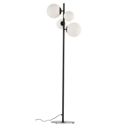 Gulvlampe Dione, 4 lyskilder, sort