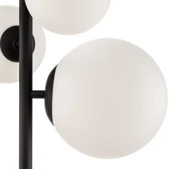 Gulvlampe Dione, 4 lyskilder, sort