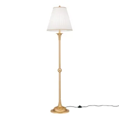 Gulvlampe Donata med plisséskærm