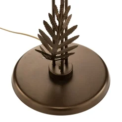 Gulvlampe Dubai i bladlook, 2 lyskilder, bronze