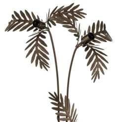 Gulvlampe Dubai i bladlook, 2 lyskilder, bronze
