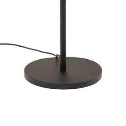 Gulvlampe Faze, sort, glas, højde 130 cm, 4 lyskilder, E27