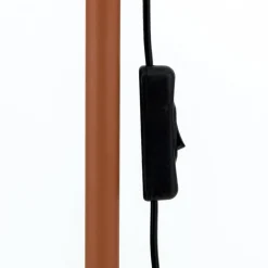 Gulvlampe Gili, stål, koralrød, højde 150 cm, E27