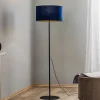 Gulvlampe Golden Roller mørkeblå/guld