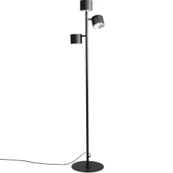 Gulvlampe 1047, 3 lyskilder, sort