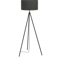 Gulvlampe Marasales i tekstil, tre ben