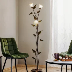 Gulvlampe Miranda i florentinsk stil, bronze