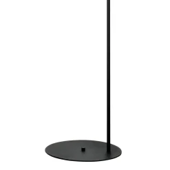 Gulvlampe Nova, glas/metal, sort/hvid, højde 155 cm