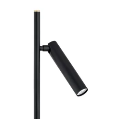Gulvlampe Torre, 2 lyskilder, sort