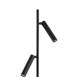 Gulvlampe Torre, 2 lyskilder, sort