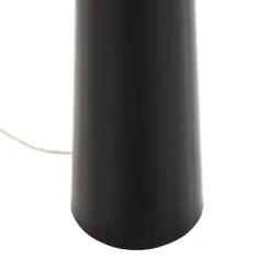 Gulvlampe Totem LS med krom-finish, sort