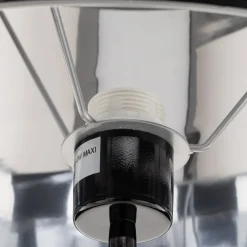 Gulvlampe Totem LS med krom-finish, sort