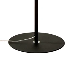 Gulvlampe Vento, sort/guld, metal, Ø 40 cm, E27