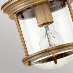 Hadrian Mini udendørs loftslampe, bronze/klar