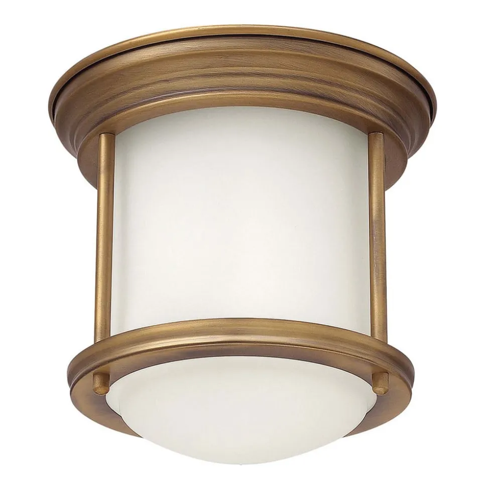 Hadrian Mini udendørs loftslampe, bronze/opalhvid