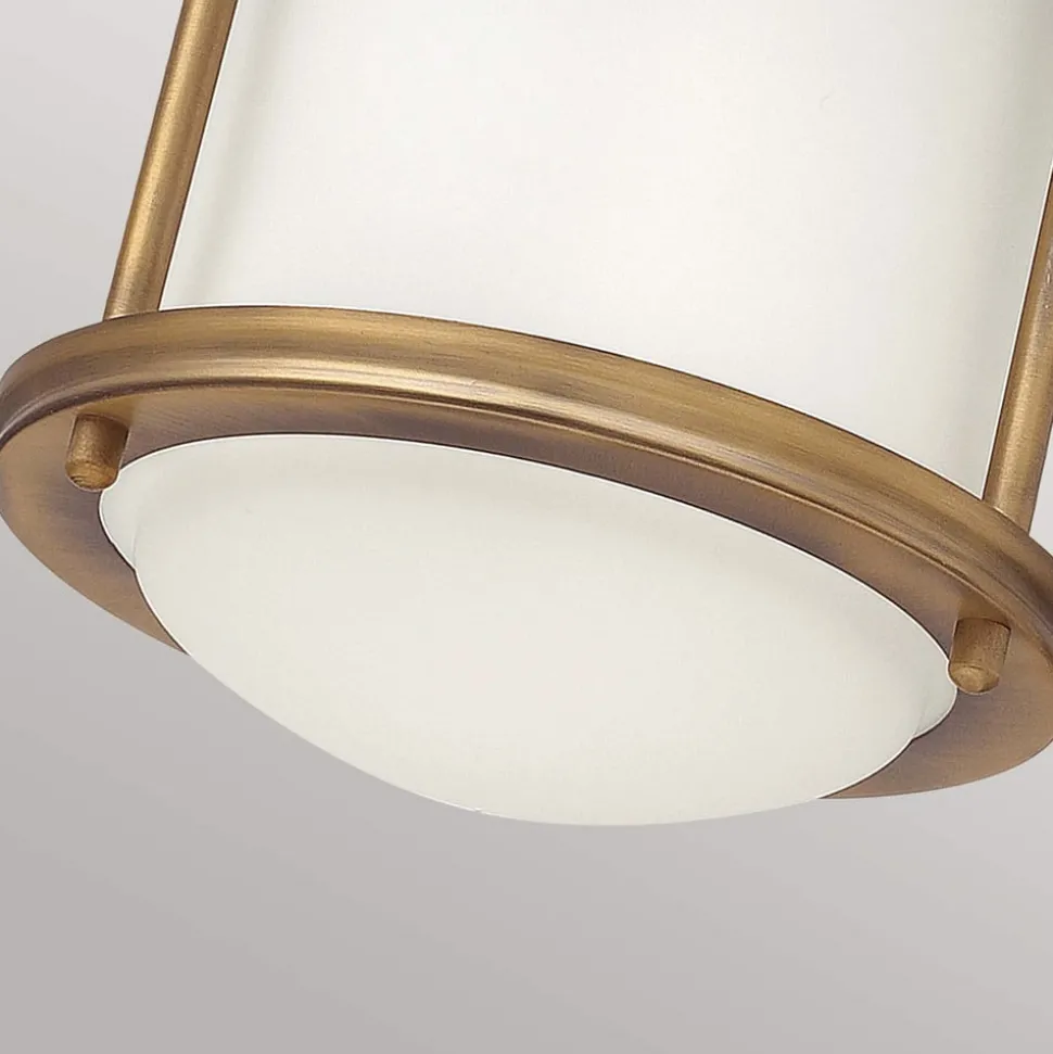 Hadrian Mini udendørs loftslampe, bronze/opalhvid