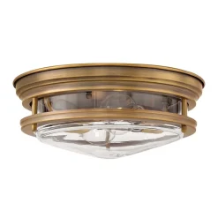 Hadrian udendørs loftslampe, bronze/klar