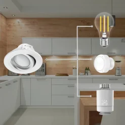Hama WLAN LED-indbygningsspot, via app CCT hvidt