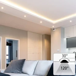 Hama WLAN LED-indbygningsspot, via app CCT hvidt