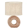 Hanke bordlampe, højde 31 cm, skærm sandfarvet