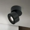 Harvey udendørs spotlampe, sort, Ø 10 cm, trykstøbt aluminium