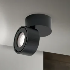 Harvey udendørs spotlampe, sort, Ø 10 cm, trykstøbt aluminium