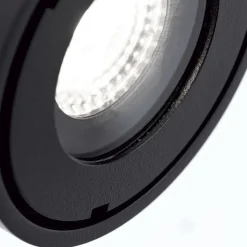 Harvey udendørs spotlampe, sort, Ø 10 cm, trykstøbt aluminium