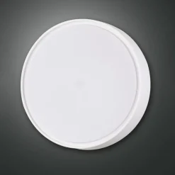 Hatton væglampe, Ø 30 cm, sensor, 2 x E27, hvid, IP65
