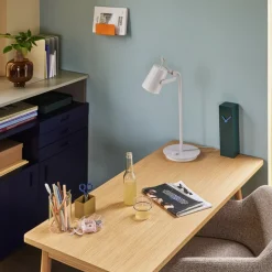 Hübsch Ardent bordlampe, lysegrå, jern, E14, højde 54 cm