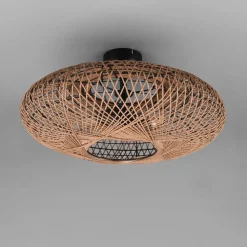 Hedda loftlampe af sisal og metal