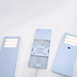 Helena LED-møbellampe, 19 x 7 cm, sæt med 3, sensor, metal