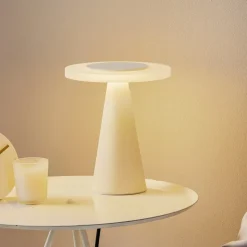 Helestra Bax bordlampe med touchdæmper, hvid