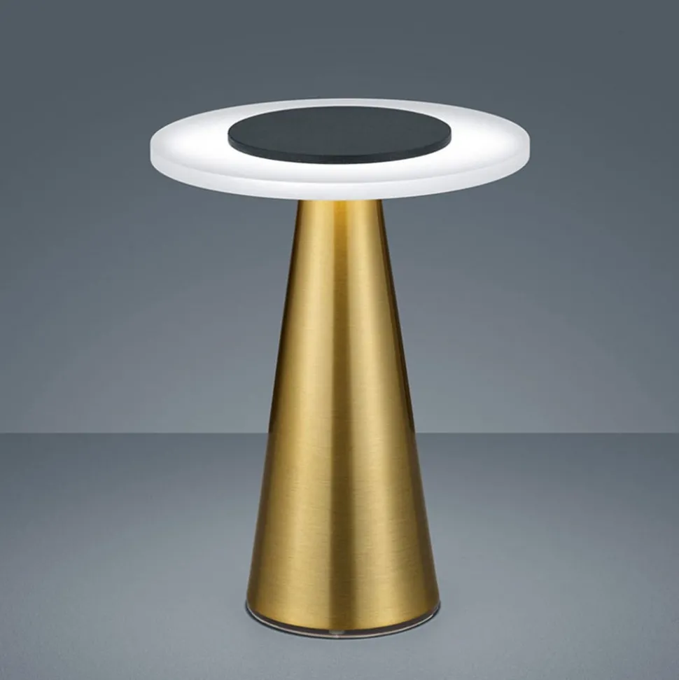 Helestra Bax bordlampe med touchdæmper, messing