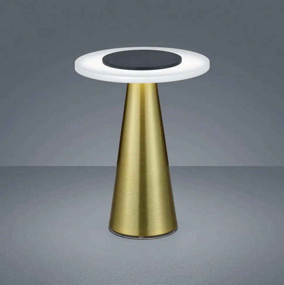 Helestra Bax bordlampe med touchdæmper, messing