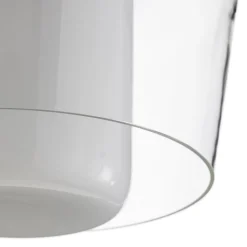 Helestra Canio loftlampe i glas, klar udvendig