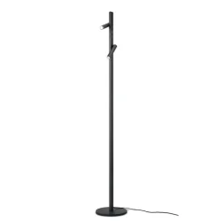 Helestra Coni LED-gulvlampe 2 spots 160cm sort