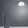 Helestra Doro-gulvlampe, højdeindstillelig, sort